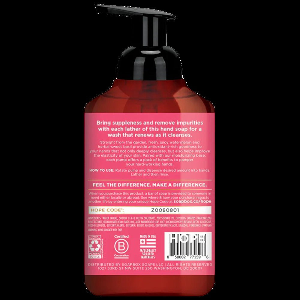 Watermelon And Basil Foaming Hand Soap