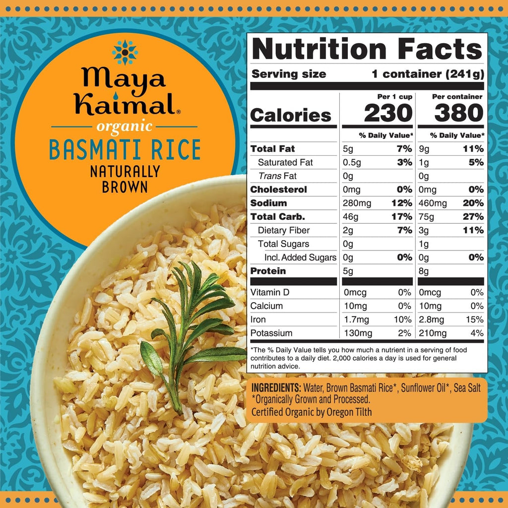 Organic Basmati Rice - Naturally Brown