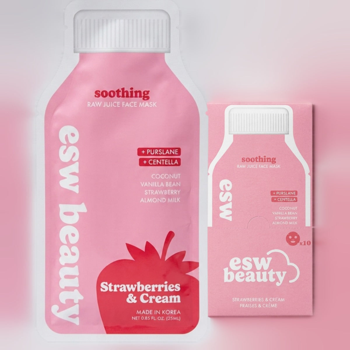 Mask Sheet Strawberry Cream (10 CT)