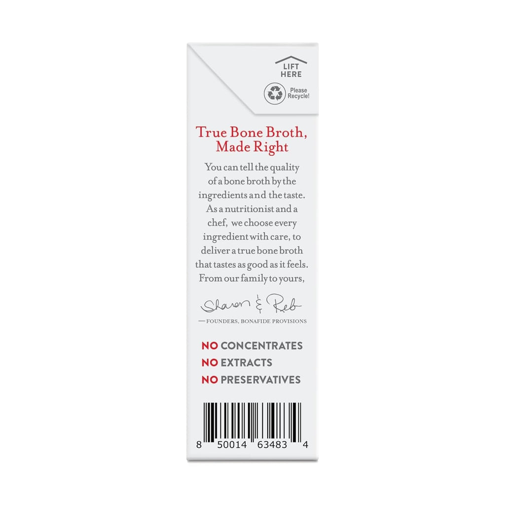 Organic No Salt Added Beef Bone Broth