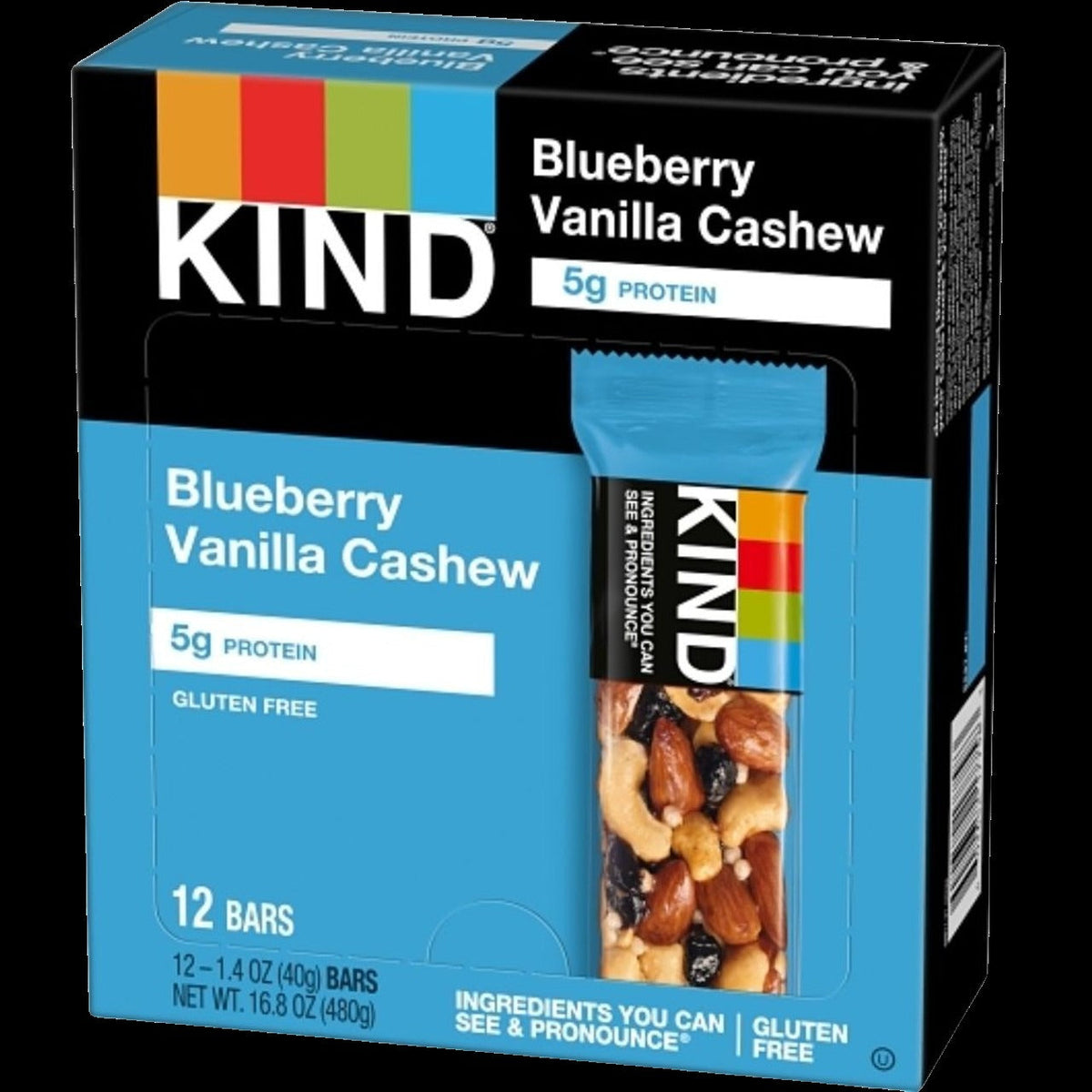 Blueberry Vanilla & Cashew Bars (12 CT)