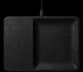 CATCH 3 Single-Device Charging Tray Leather - Black