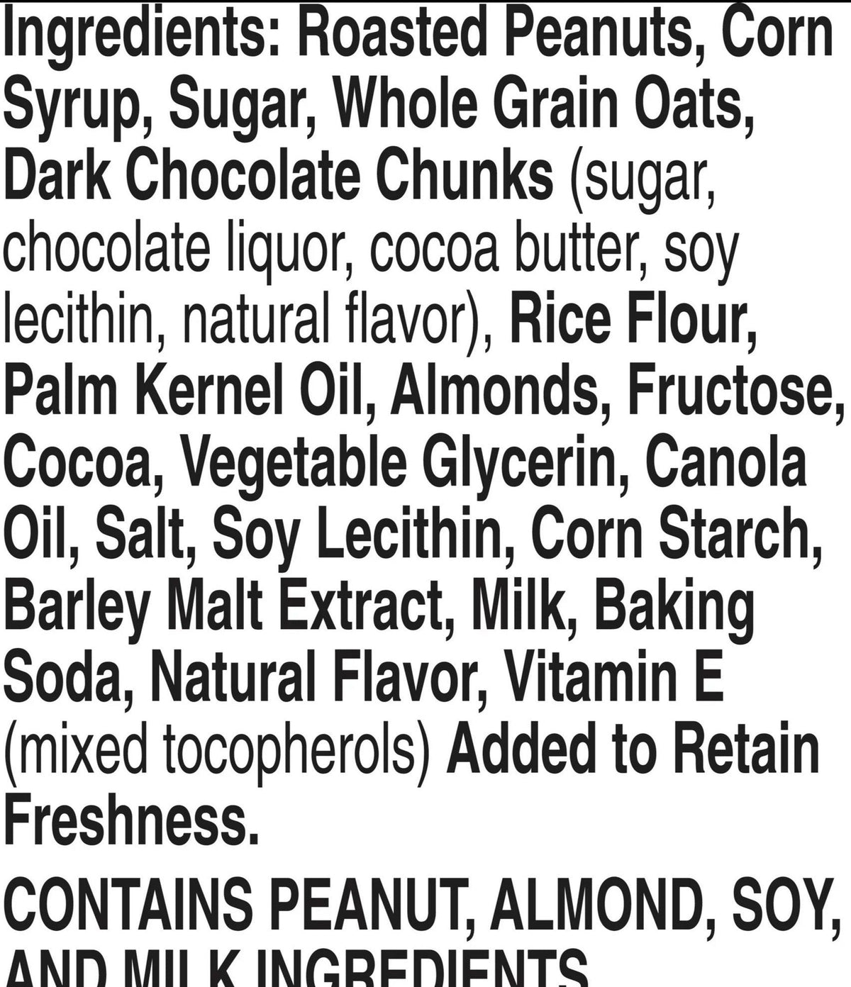 Sweet & Salty Nut Granola Bars Peanut Almond Dark Chocolate (6 CT)
