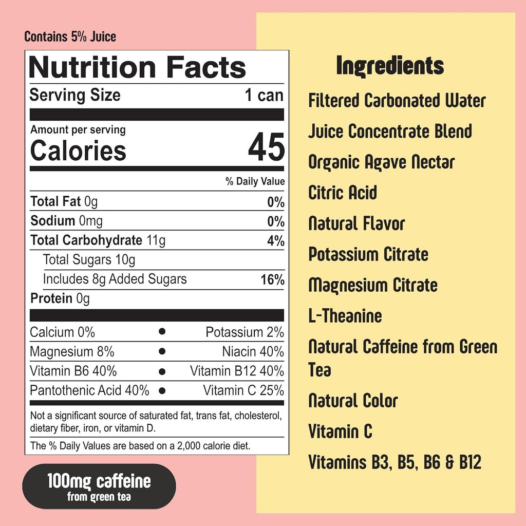 Sparkling Orange Mango Hydration + Caffeine Drink (12 Pack)