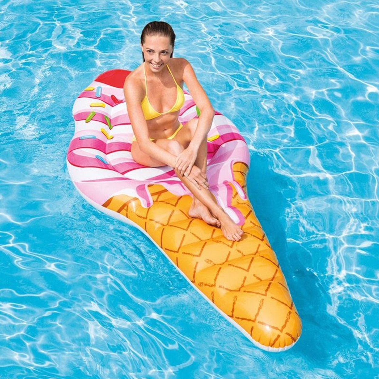 88" Inflatable Ice Cream Cone Mat