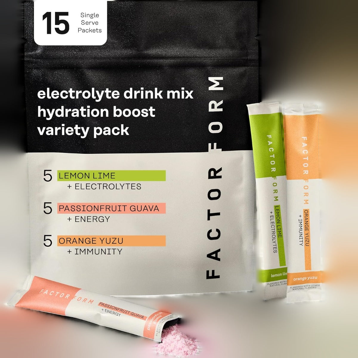 Hydration Boost Electrolyte Powder - Variety Pack (15 Packets)