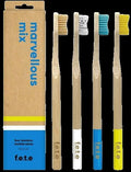 Marvelous Mix Medium Bamboo Toothbrush (4 CT)