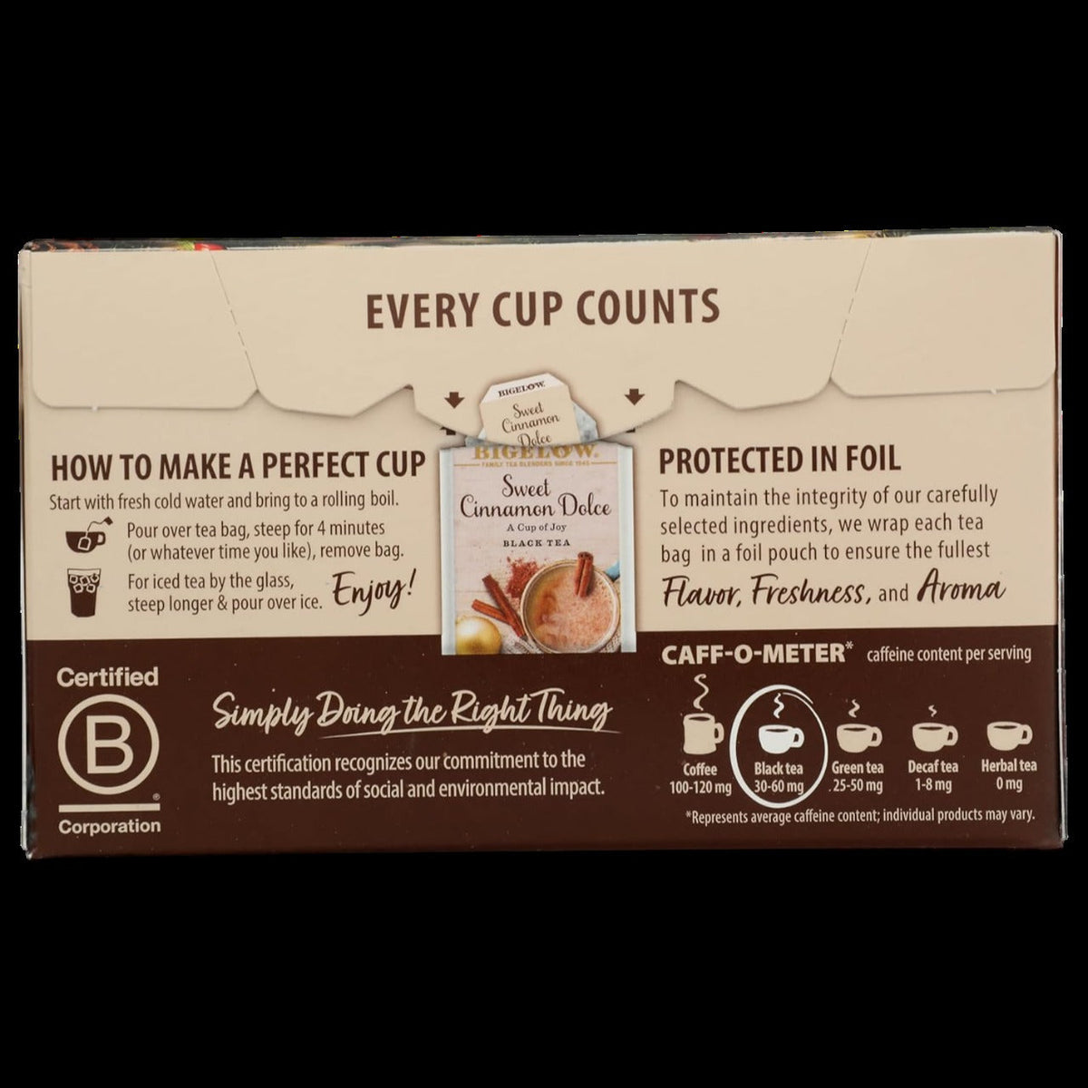 Sweet Cinnamon Dolce Black Tea (18 CT)