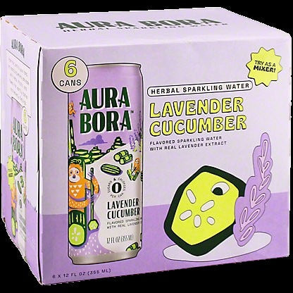 Lavender Cucumber Sparkling Water (6 Pack)