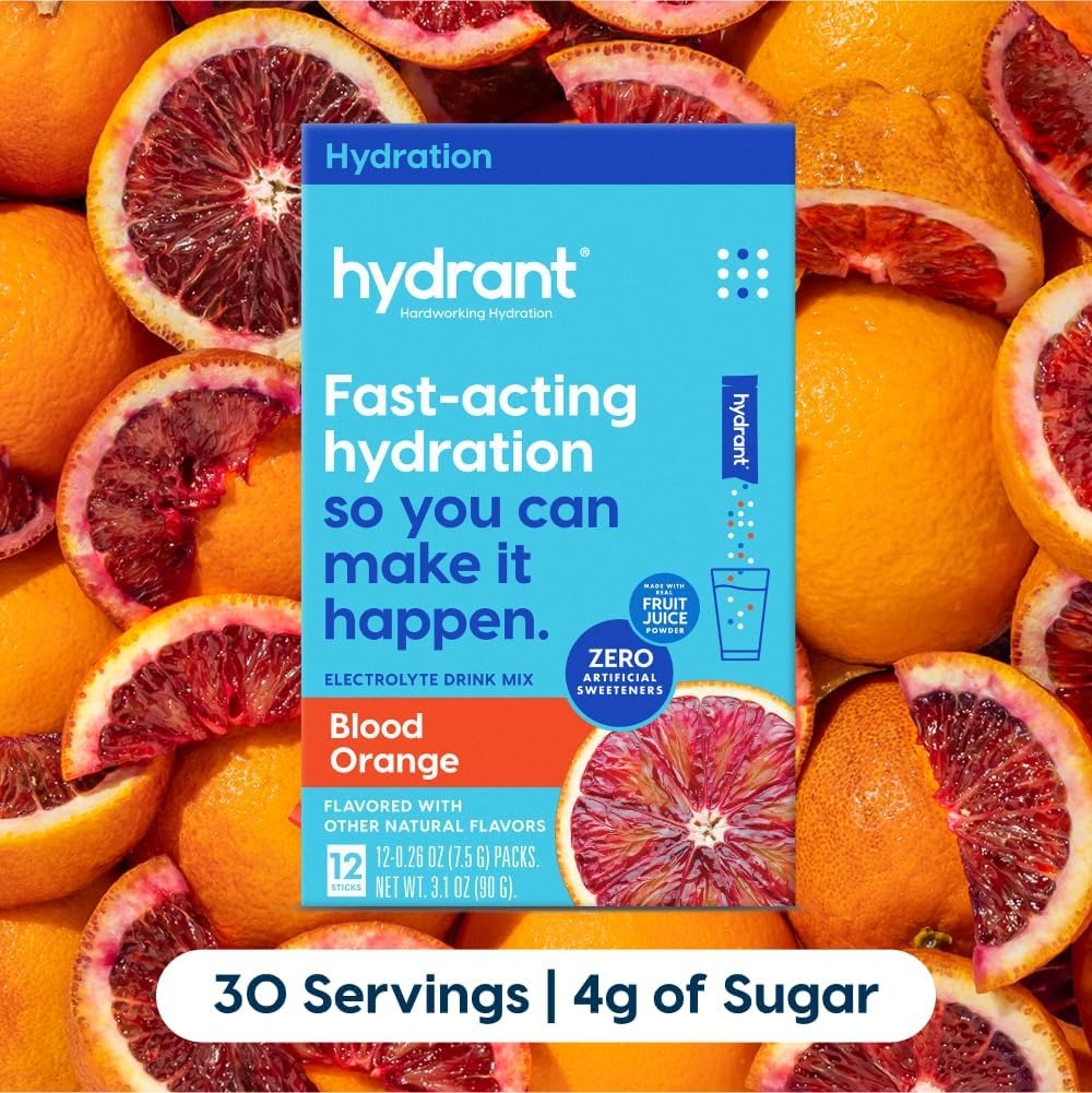 Blood Orange Electrolyte Hydration Drink Mix Packets (12 CT)