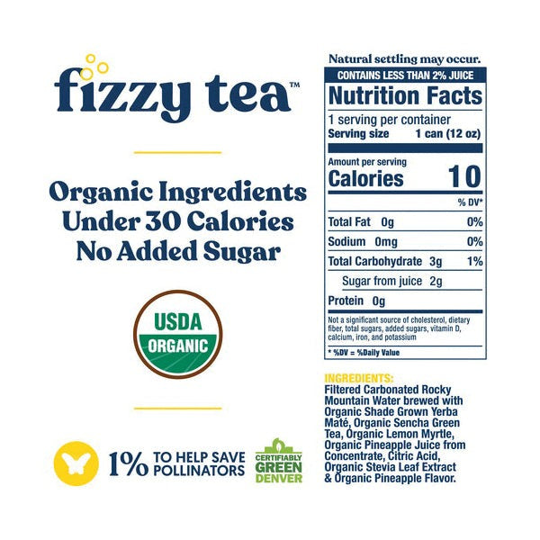 Pineapple & Lemon Myrtle Yerba Mate (4 Pack)