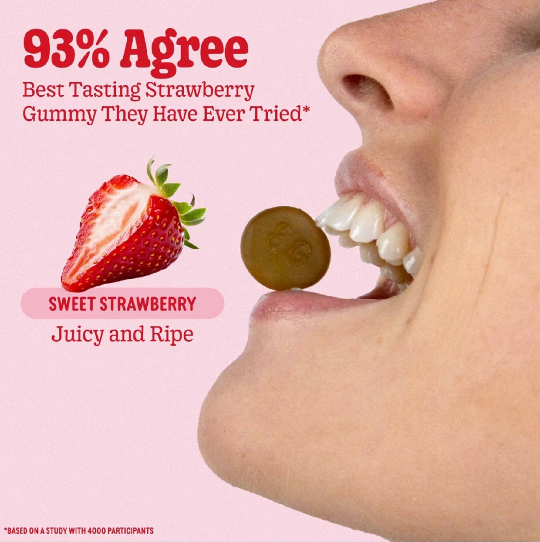 Skin Gummies With Collagen & Biotin Dietary Supplement - Strawberry