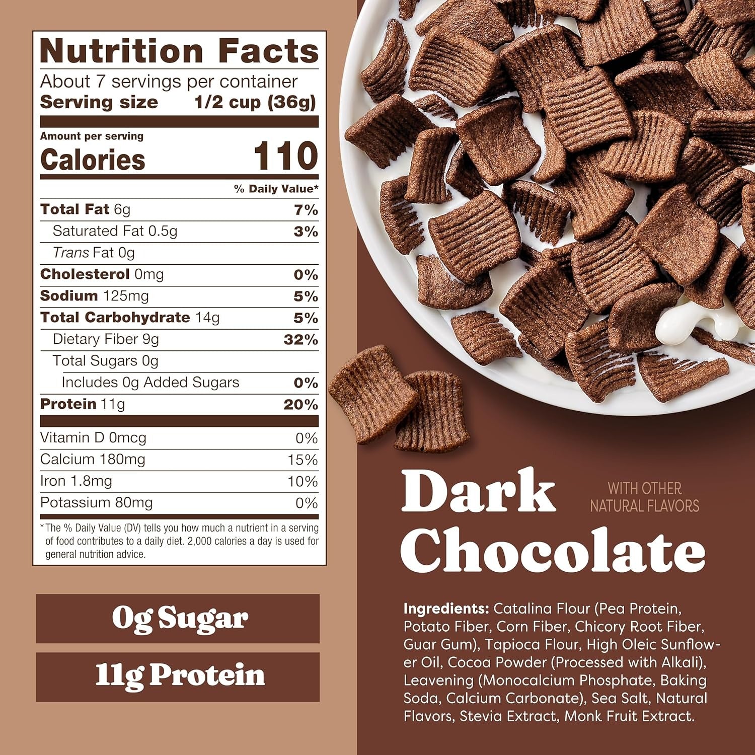 Keto Dark Chocolate Protein Cereal