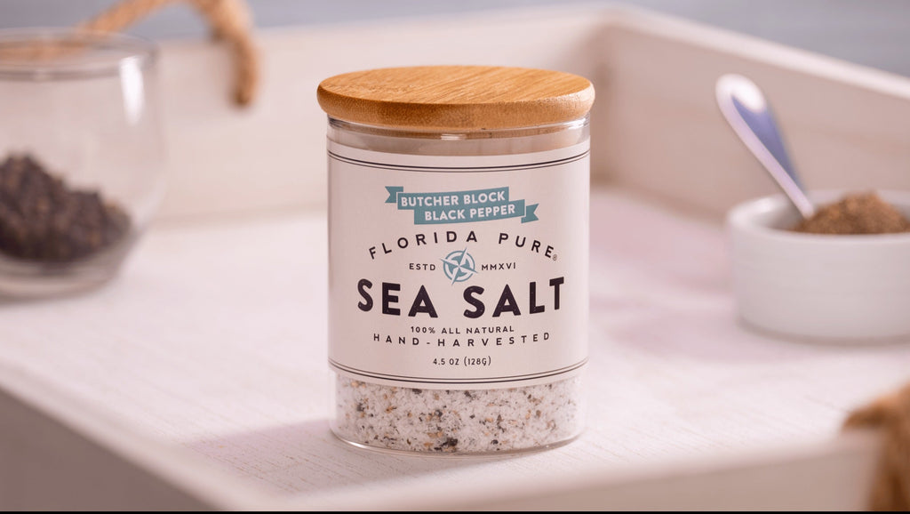 Black Pepper Infused Sea Salt