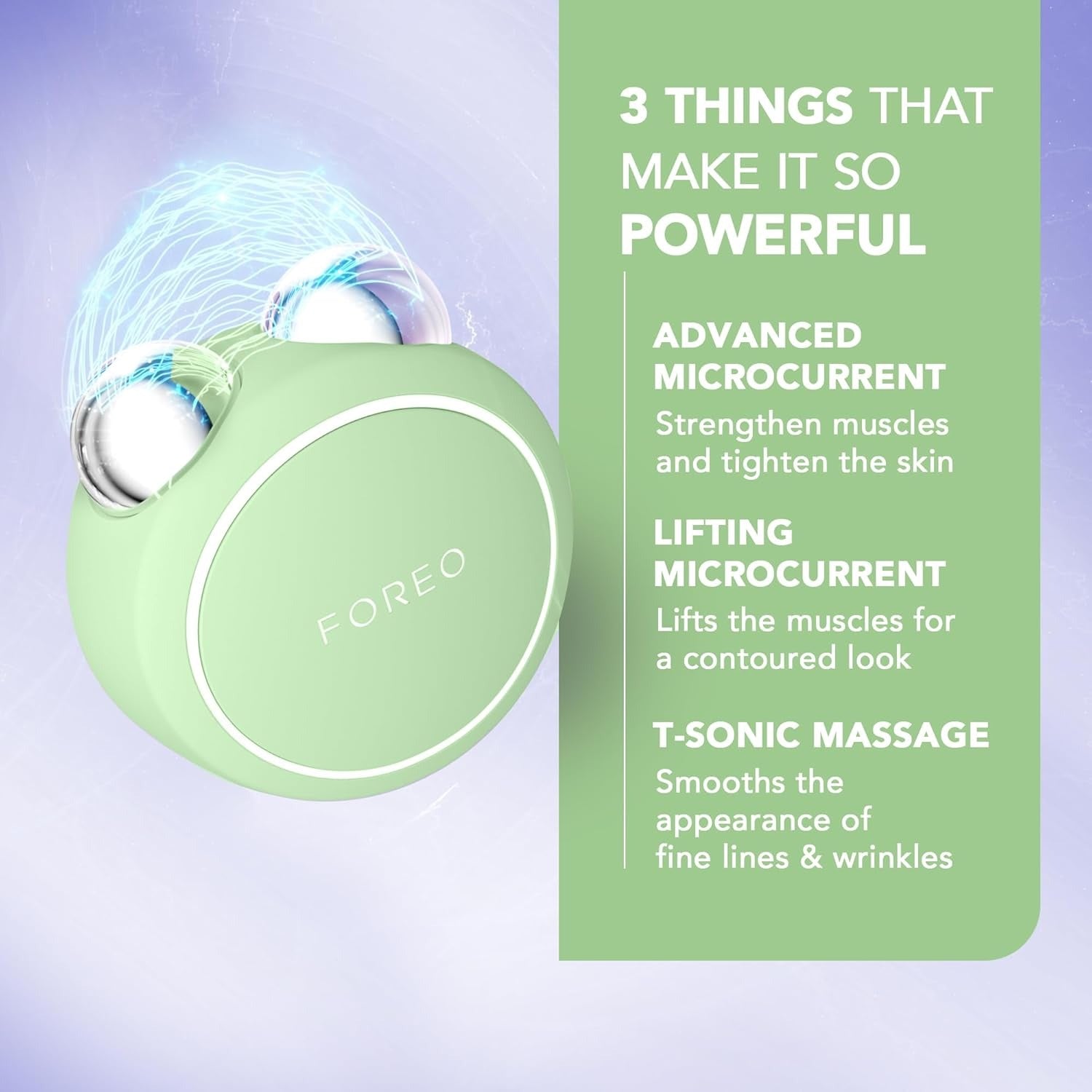 Bear 2 Go Microcurrent Facial Device - Pistachio