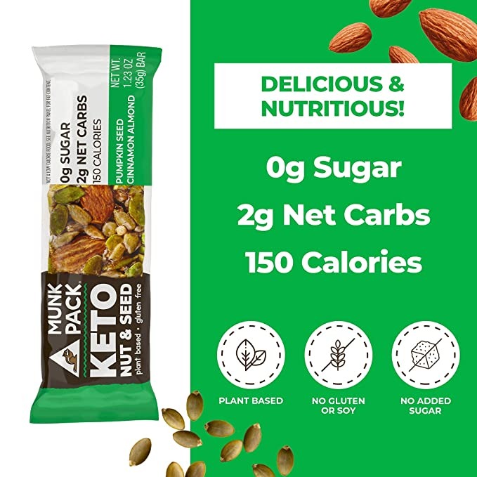 Cinnamon Almond Pumpkin Seed Bar (12 Pack)