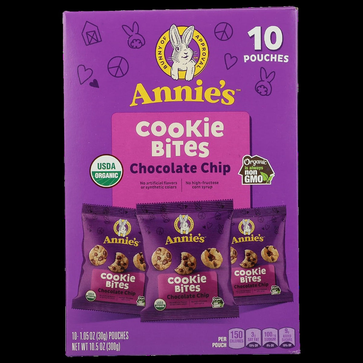 Organic Chocolate Chip Cookie Bites (10 CT)