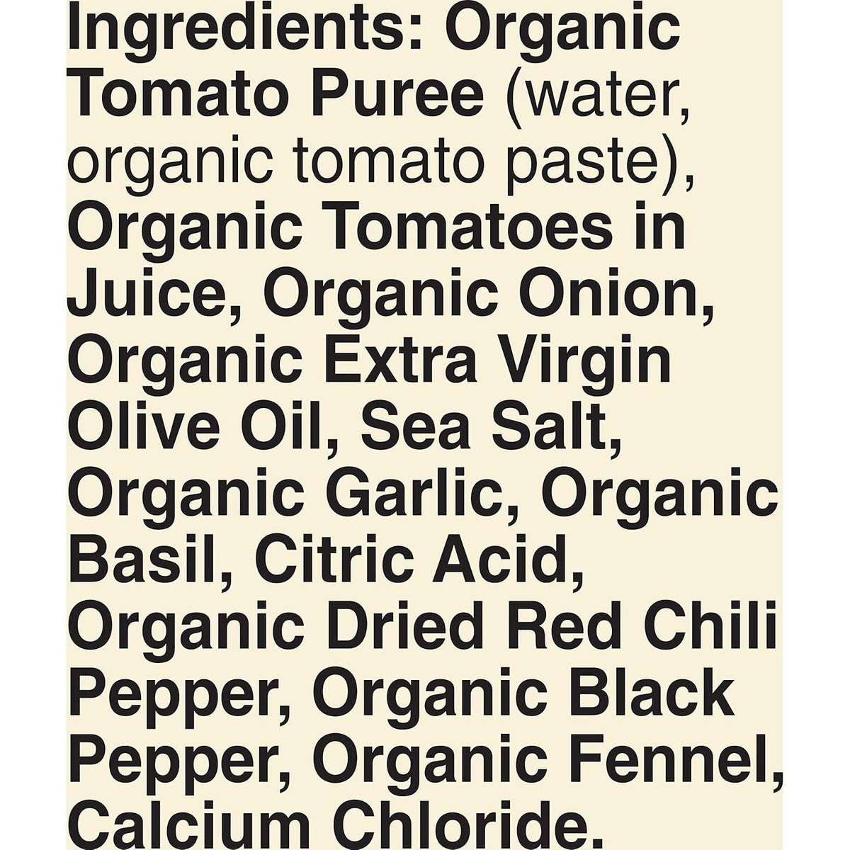 Organic Spicy Arrabbiata Pasta Sauce