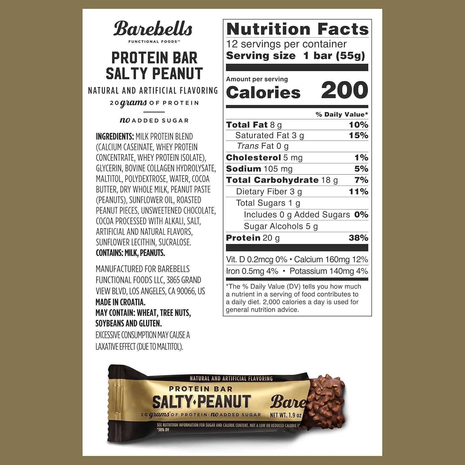 Salty Peanut Bars (4 CT)
