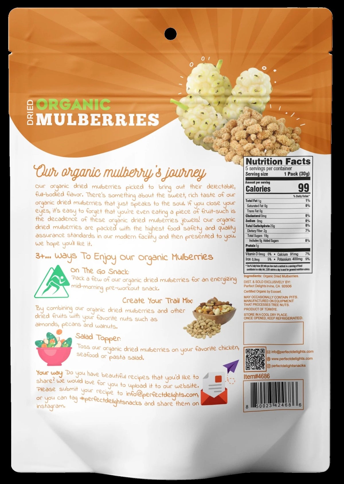 Mulberries Snack Packs (5 CT)
