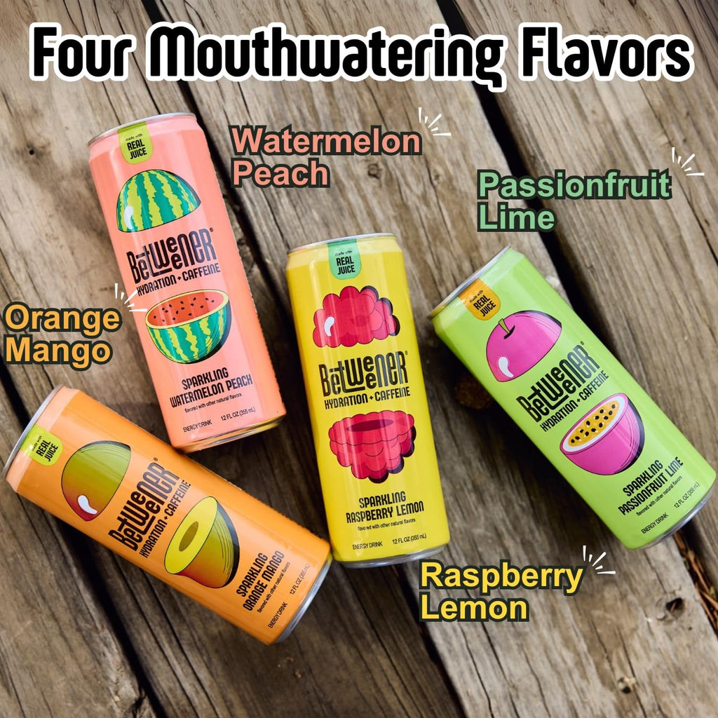 Sparkling Orange Mango Hydration + Caffeine Drink (12 Pack)