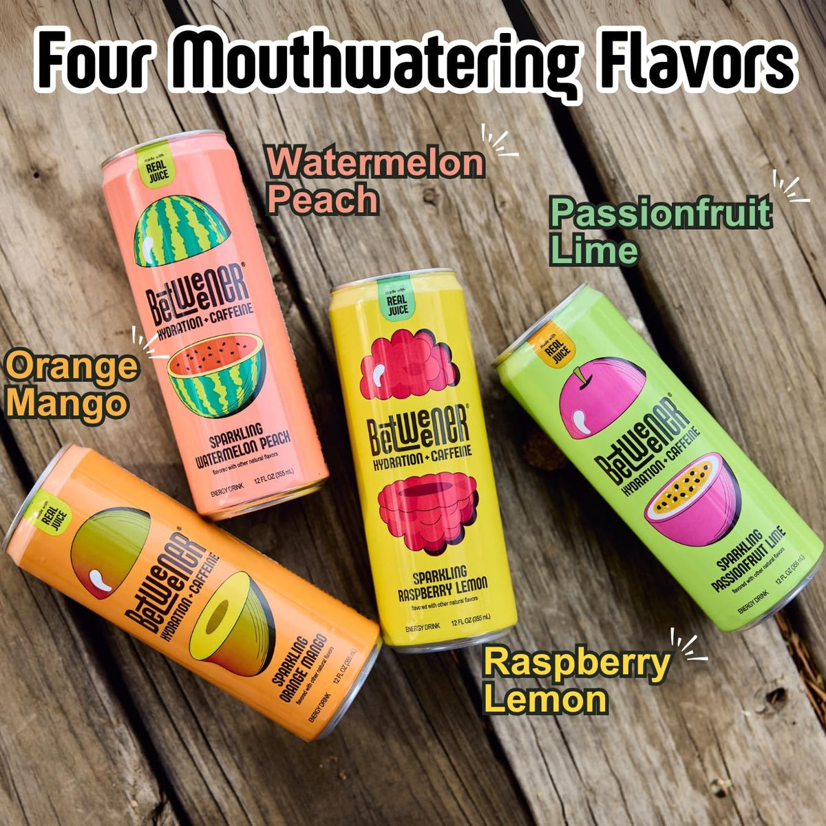 Sparkling Orange Mango Hydration + Caffeine Drink (12 Pack)