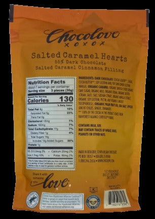 Dark Chocolate Caramel Hearts