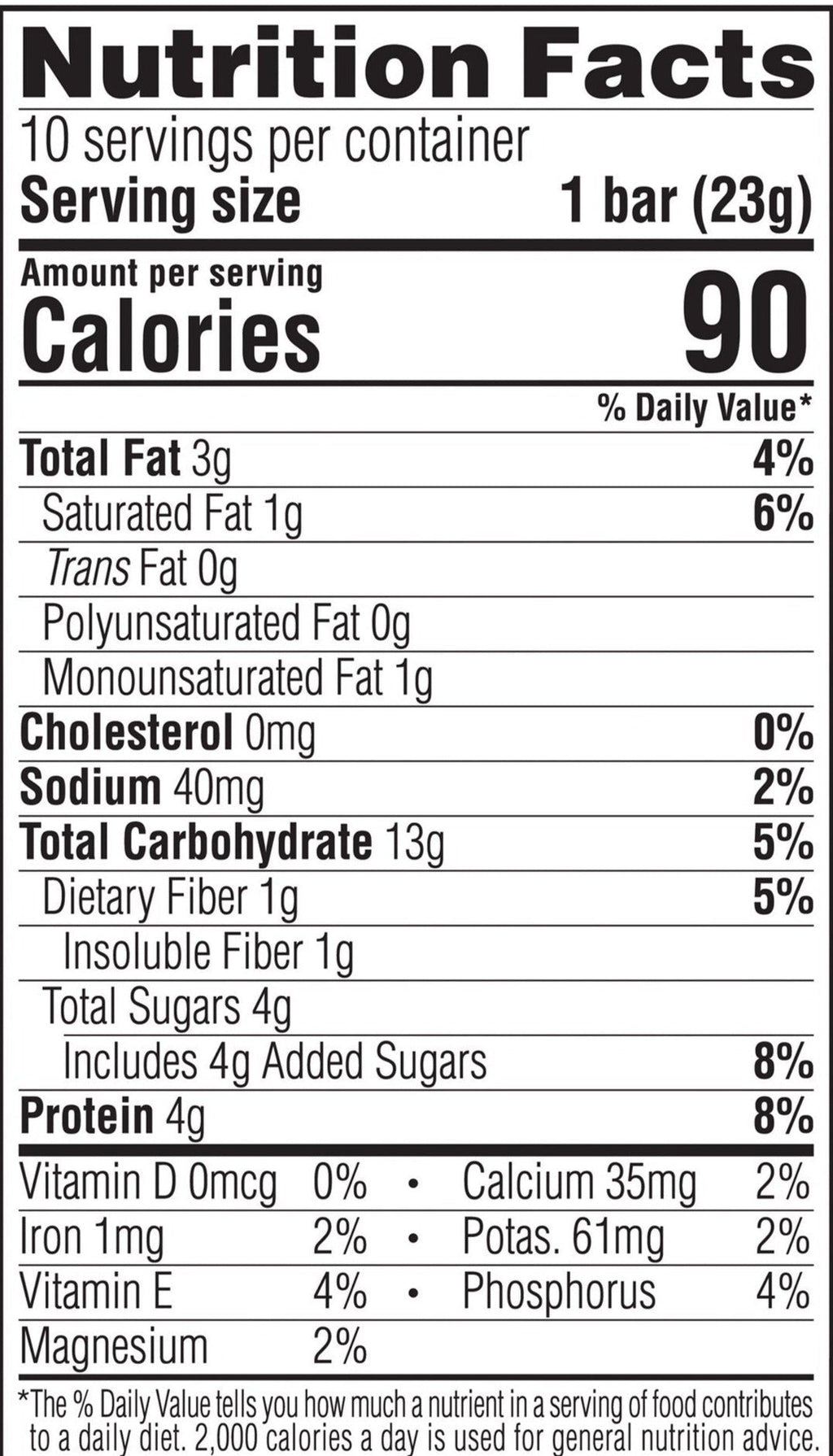 Bar Mini Lemon Zest Org (10 Pack)