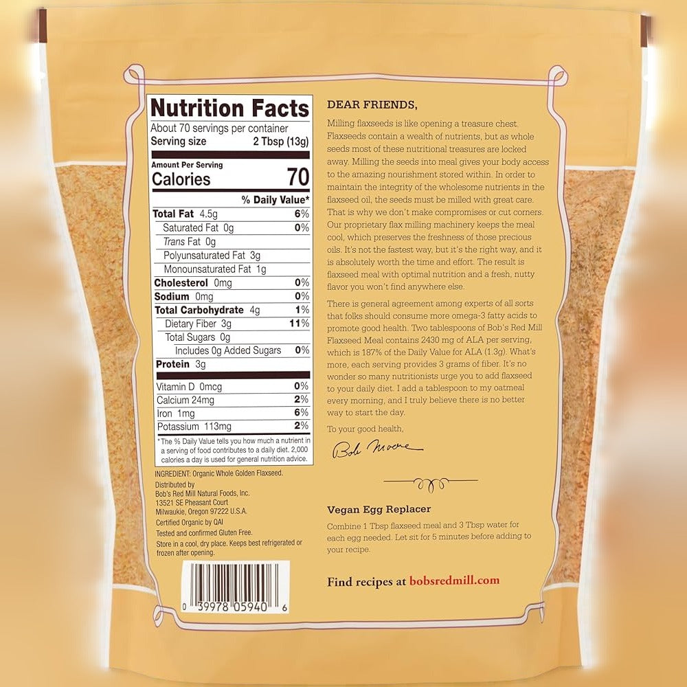 Organic Brown Whole Flaxseed