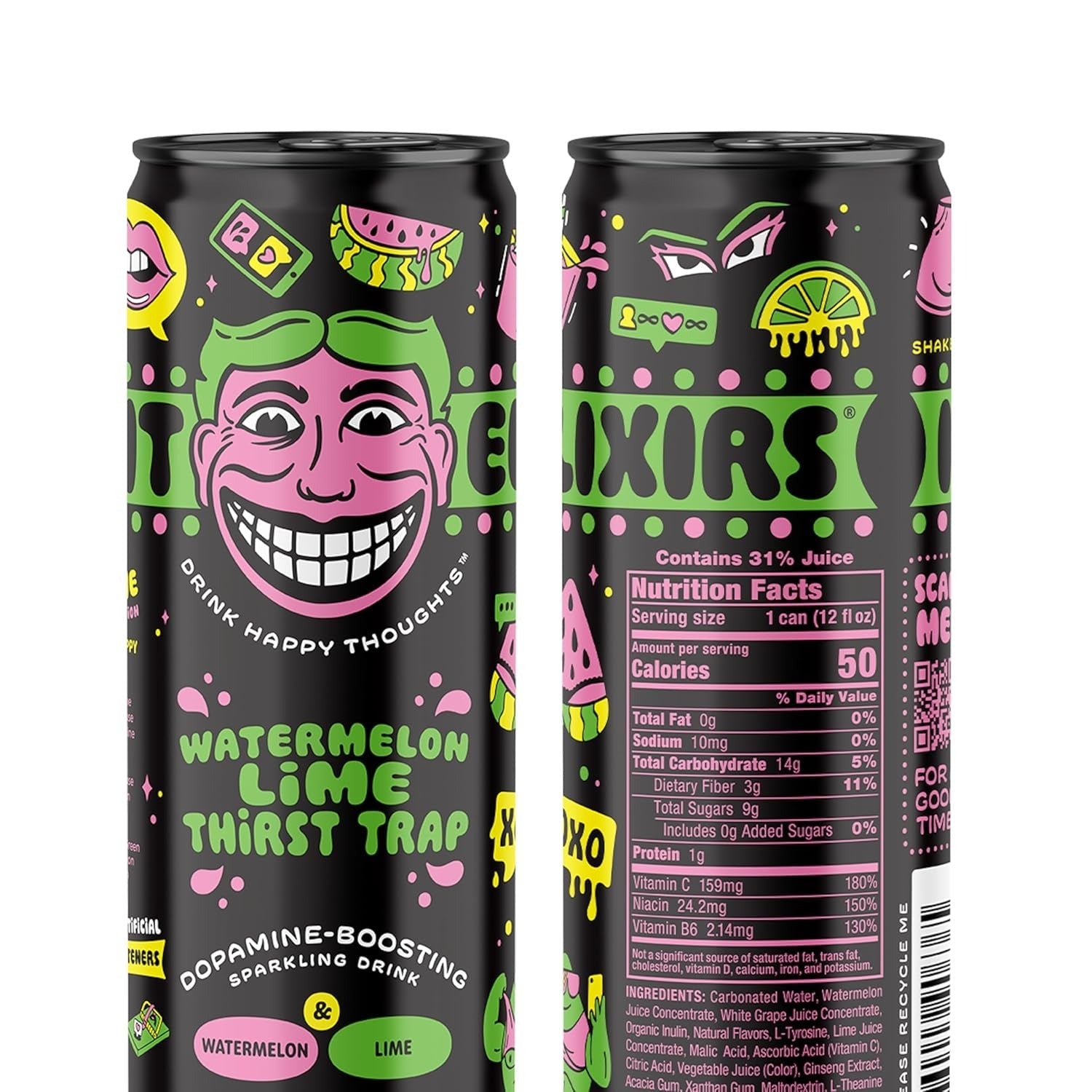 Watermelon Lime Thirst Trap Sparkling Juice