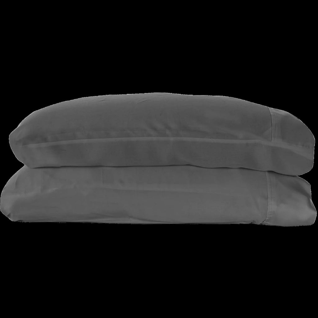 Woven Pillowcase Set in Stone (Queen)
