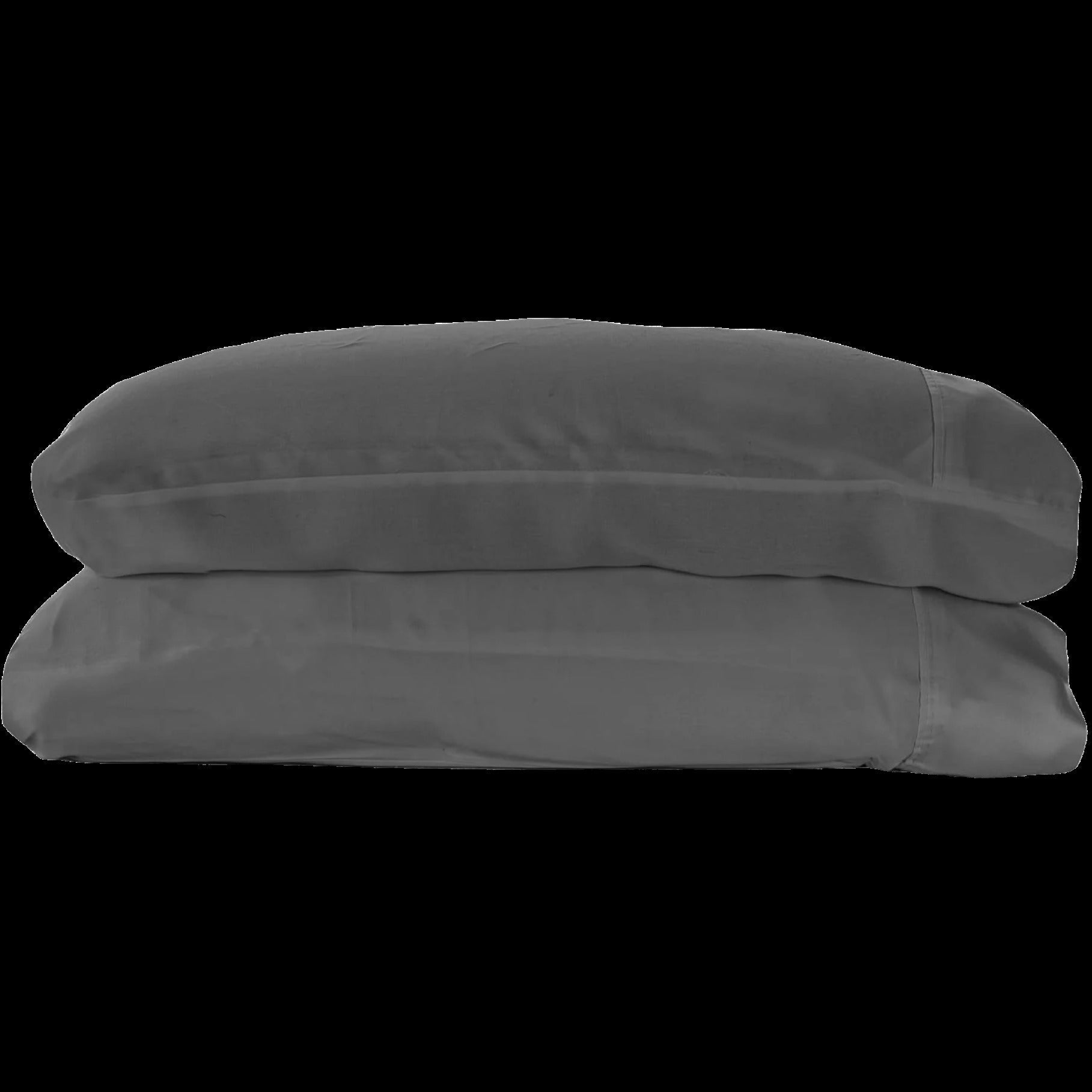 Woven Pillowcase Set in Stone (Queen)