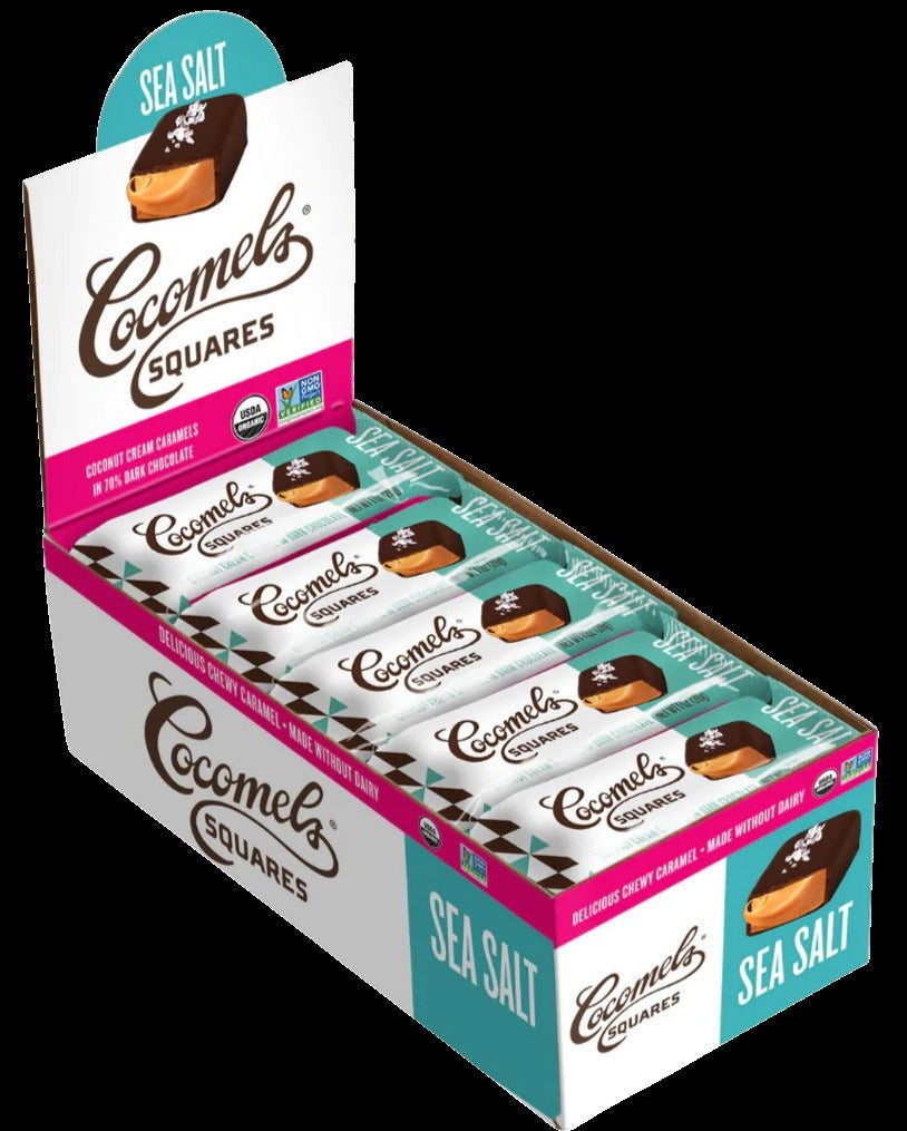 Sea Salt Chocolate Squares (15 Pack Case)