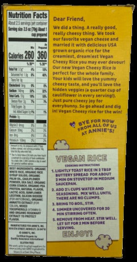 Vegan Cheesy Rice Aged Cheddar Flavor