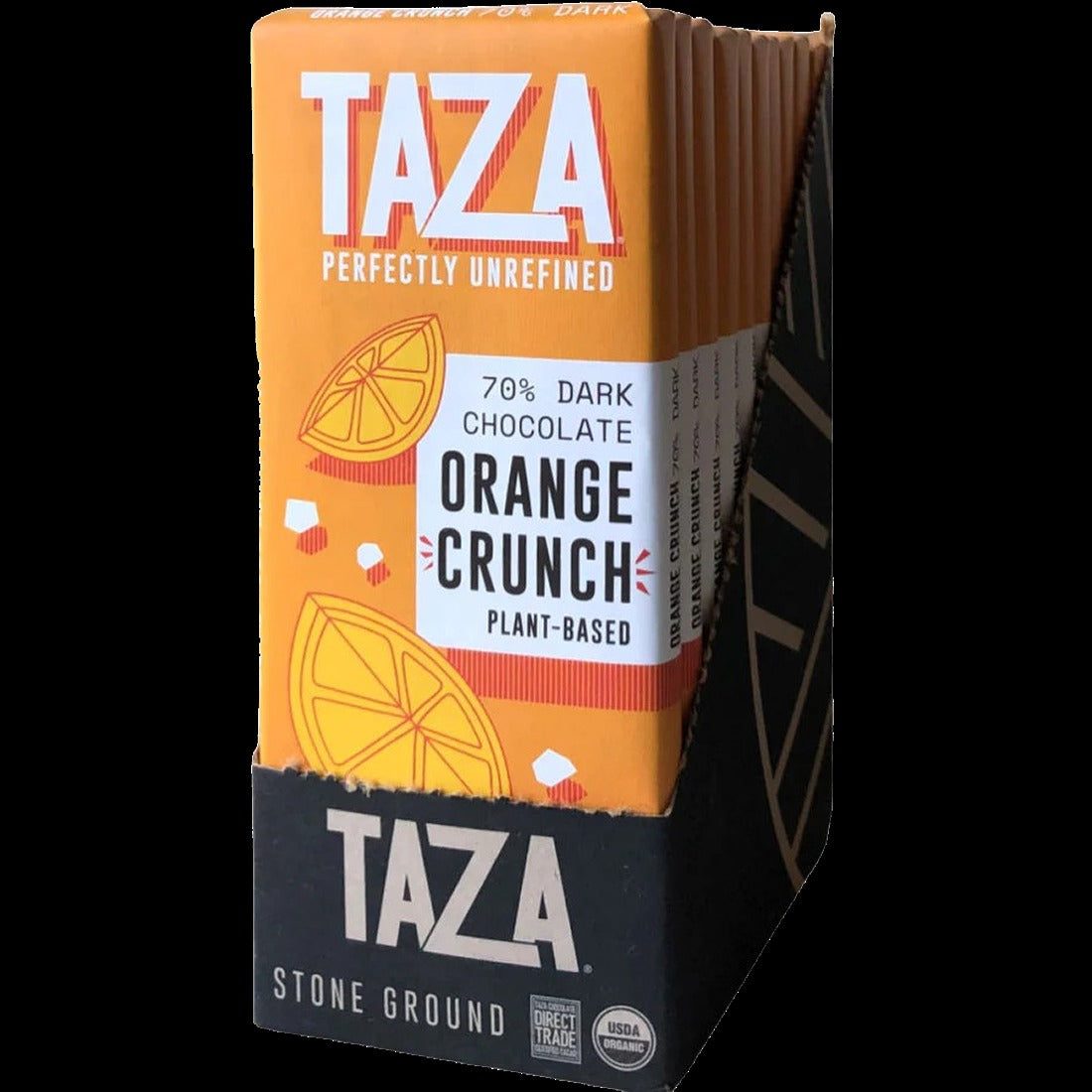 Organic Orange Crunch Dark Chocolate Bar (10 CT)