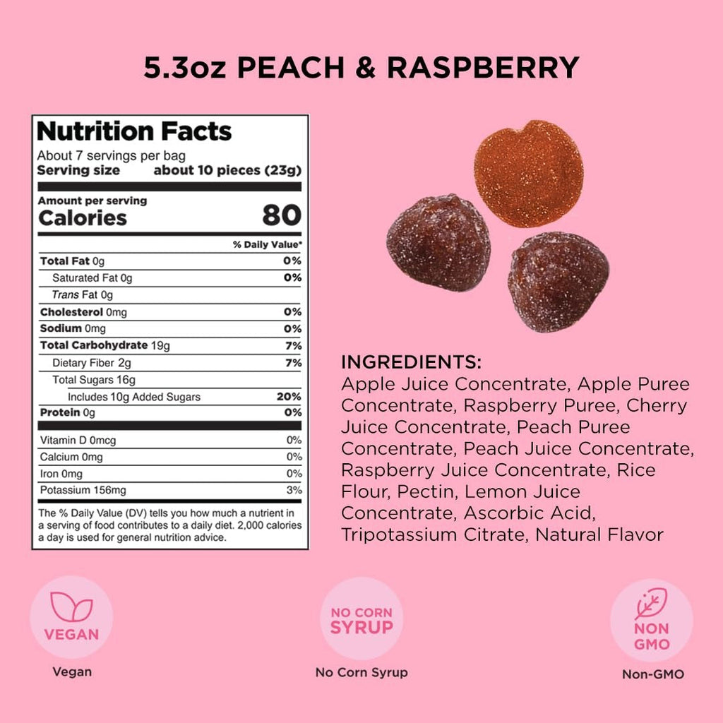 Peach Raspberry Gummies