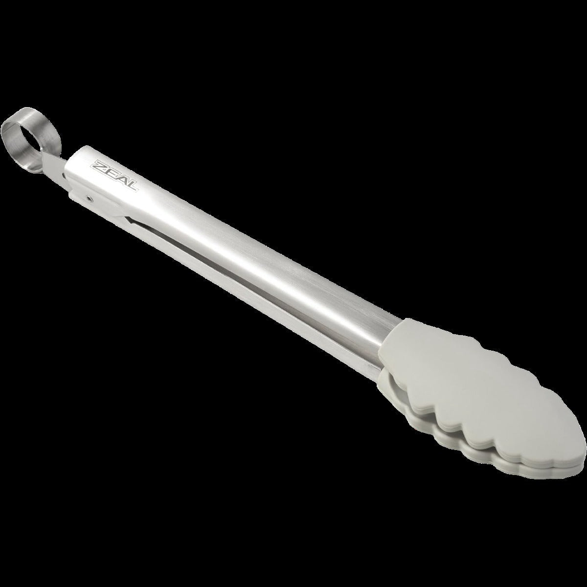 Silicone Cook's Tongs - Light Grey