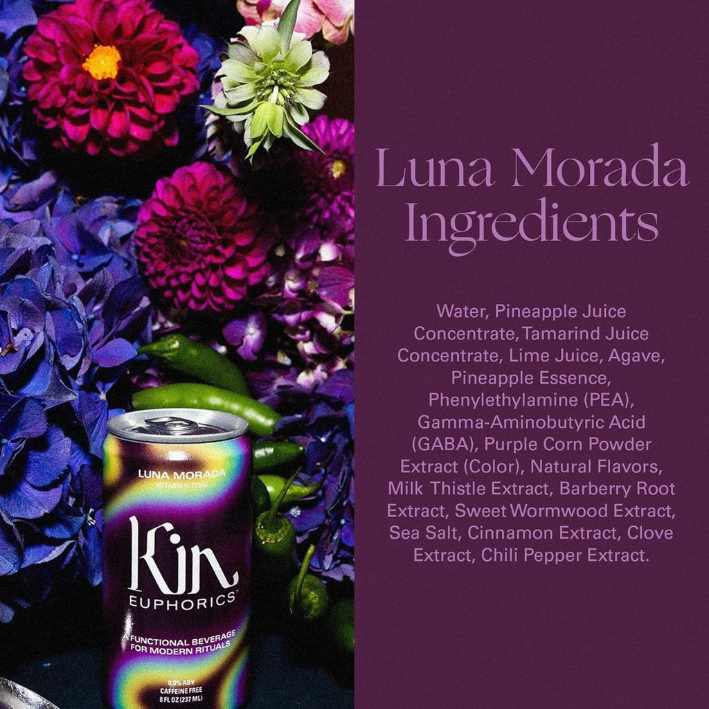 Luna Morada Nonalcoholic Functional Beverage (4 Pack)