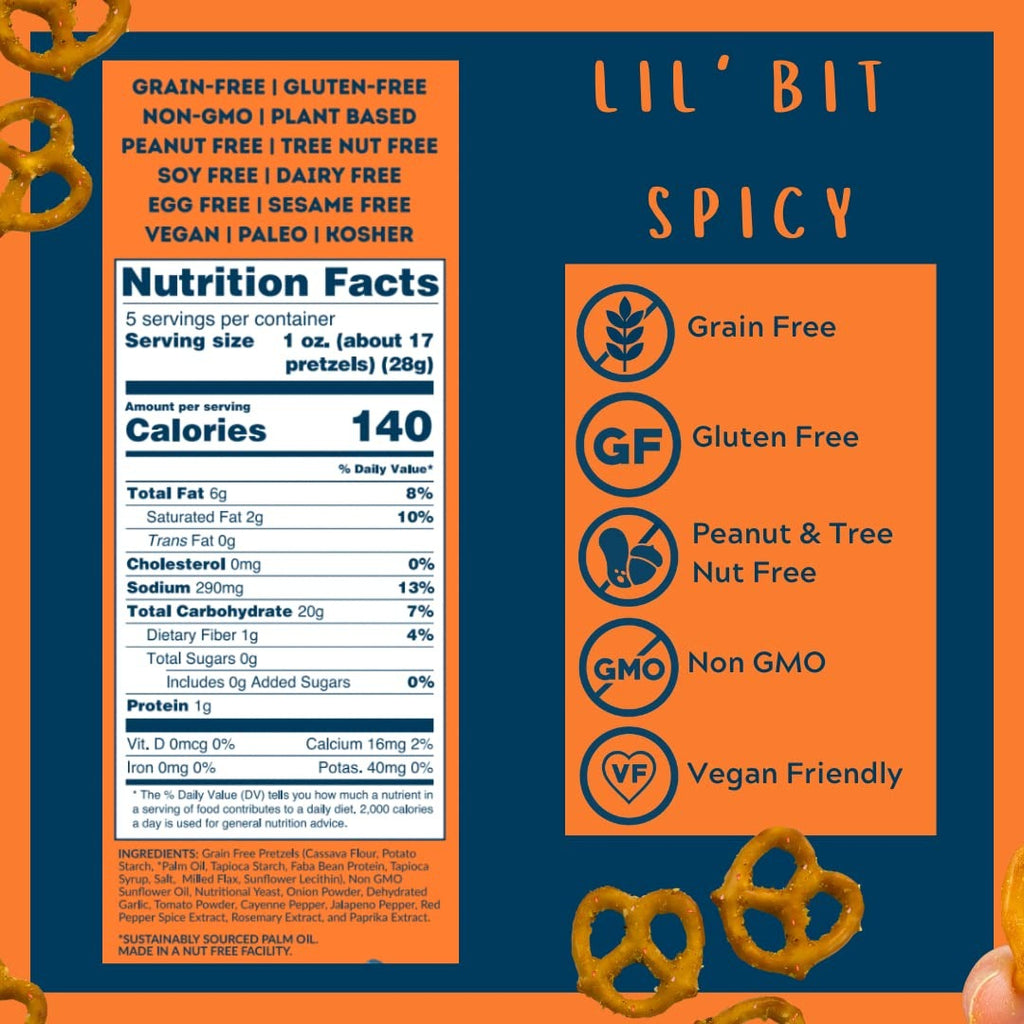 Grain Free Lil Bit Spicy Pretzels