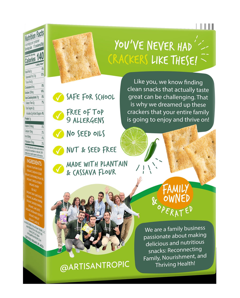 Chile Lime Grain-Free Crackers