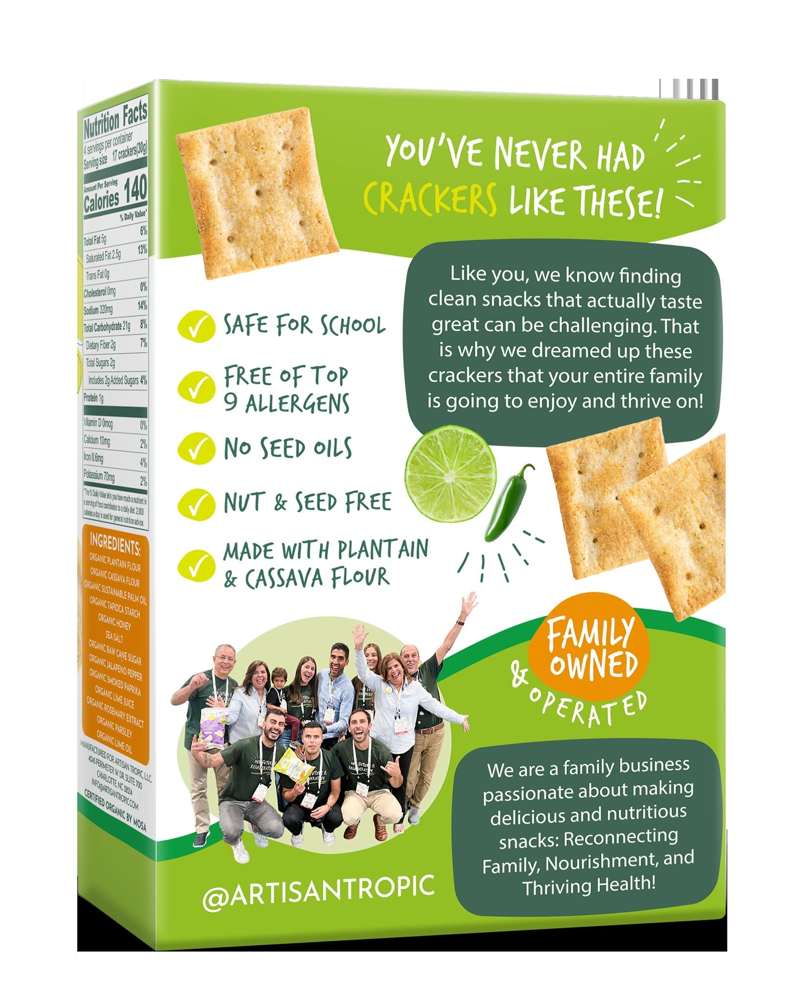 Chile Lime Grain-Free Crackers