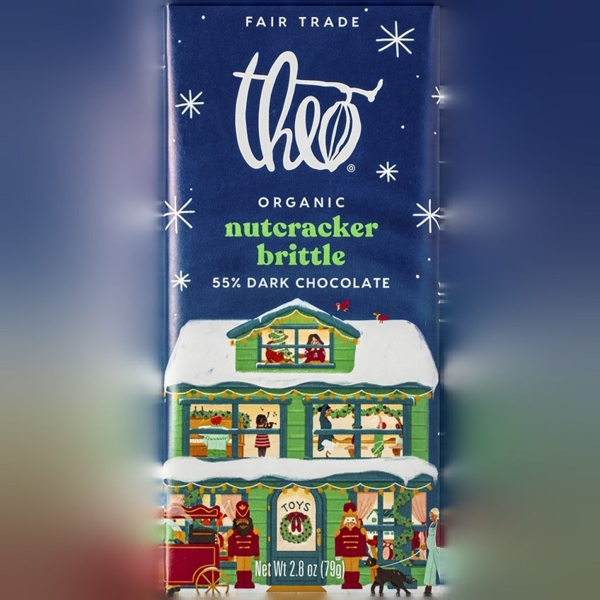 Organic Dark Chocolate 55% Nutcracker Brittle