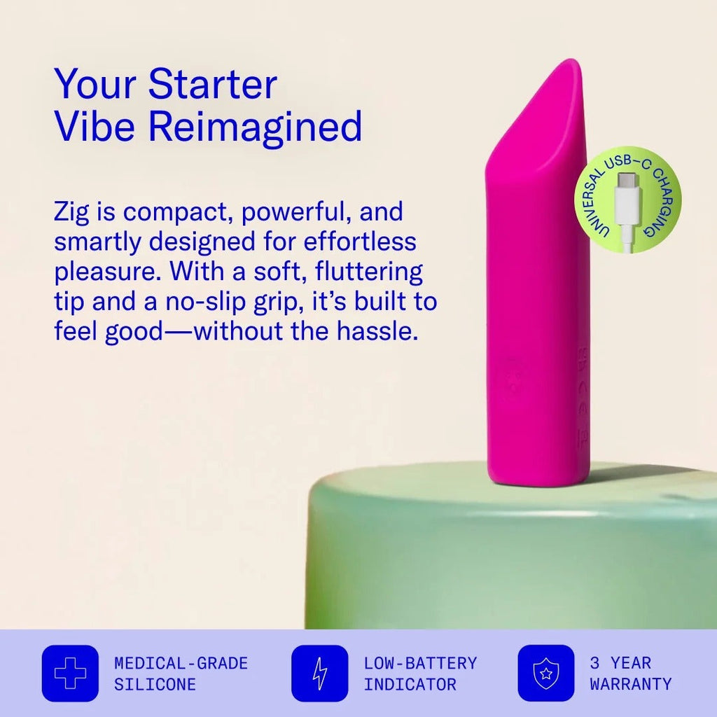 Zig Lipstick Vibrator Pink