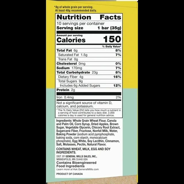 Apple Cinnamon Soft-Baked Muffin Bars (10 CT)