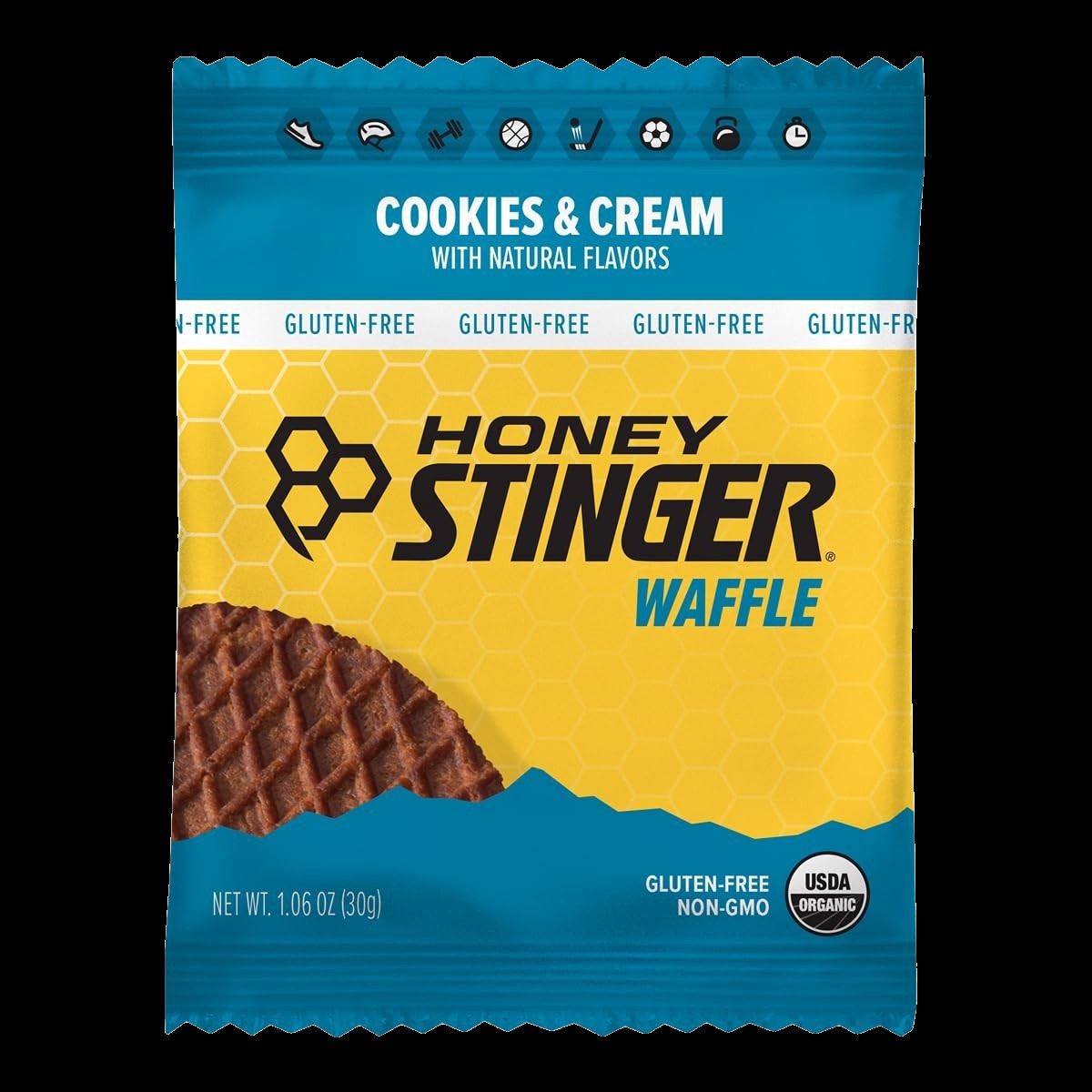 Cookies and Cream Energy Waffle (12 Pack)
