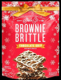Chocolate Chip with Snowflake Drizzle Brownie Brittle