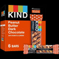 Peanut Butter Dark Chocolate Bars (6 CT)