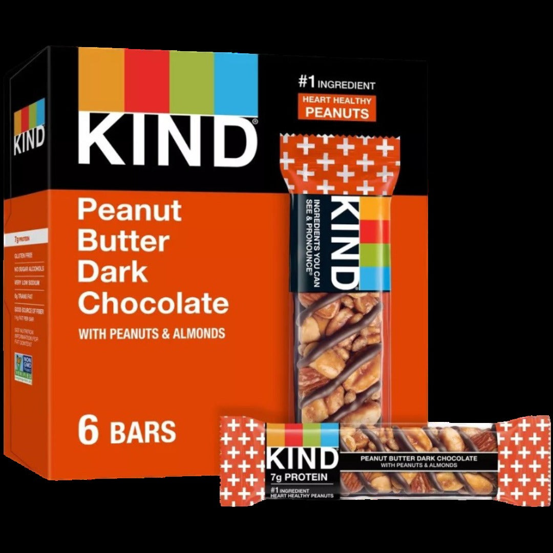 Peanut Butter Dark Chocolate Bars (6 CT)