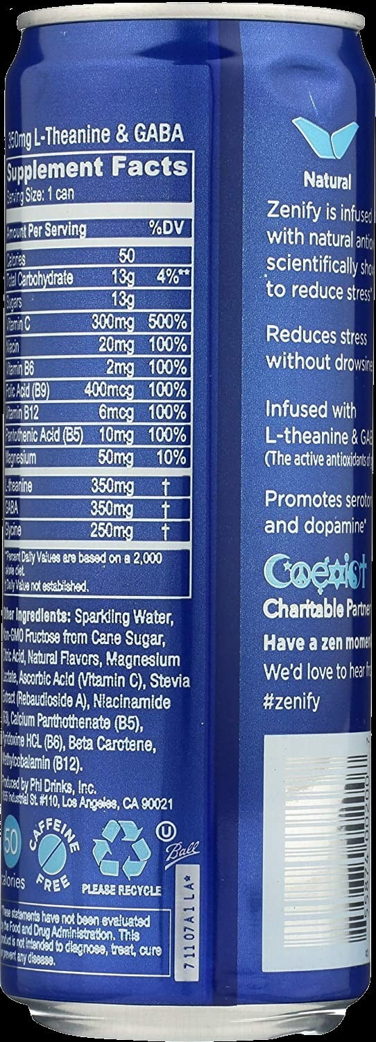 All Natural Sparkling Calming Stress Relief Beverage