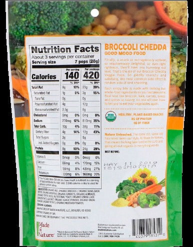 Veggie Pops Broccoli Cheddar